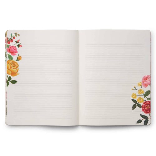 rifle paper PLA012 roses 12 month appointment notebook ruled notes pages