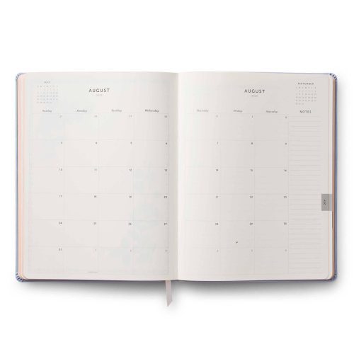 rifle paper PLL001 2025 english rose 12 month book bound planner monthly view