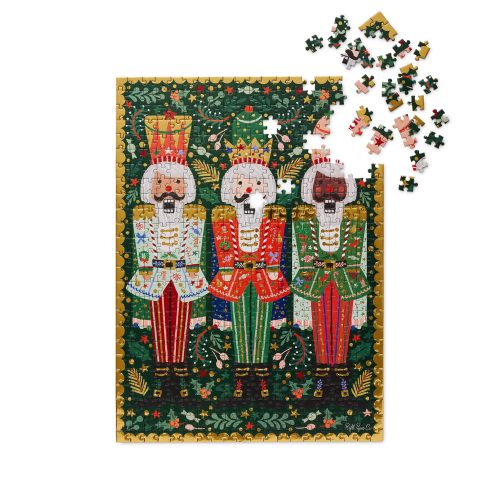 rifle paper PRM012 500 piece nutcracker brigade jigsaw puzzle almost complete