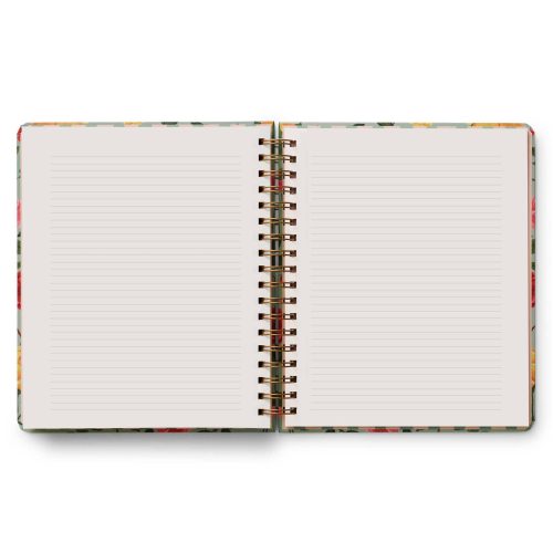 rifle paper co PLS019 2024 2025 roses 17 month academic hardcover spiral planner ruled pages