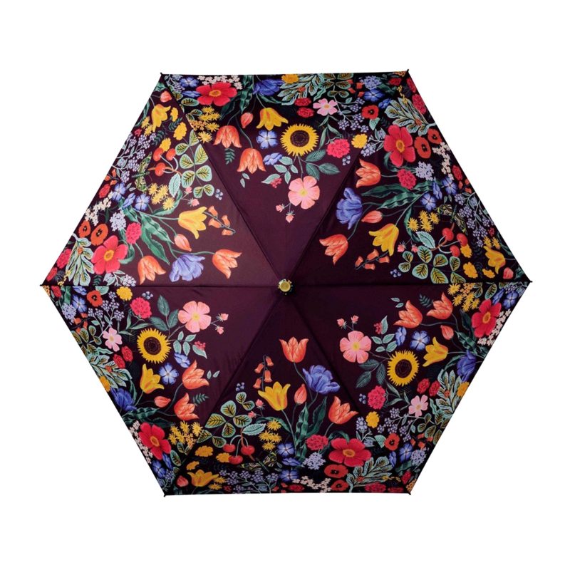 rifle paper co umb008 blossom floral print automatic umbrella full view of canopy 1a7ccead c72e 4a98 9a3f 6a705aa36abd