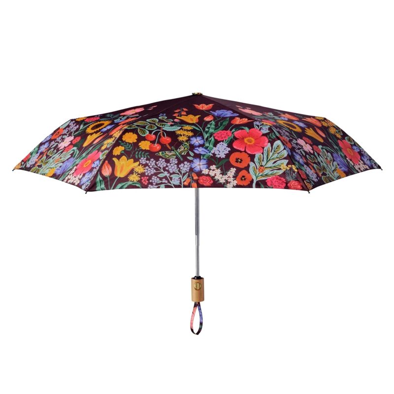 rifle paper co umb008 blossom floral print automatic umbrella side view 24b6bb93 2241 4ec6 b009 fe483359ee33