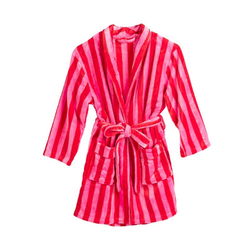 shiraleah 04 88 597RE felicity robe with pink and red stripes