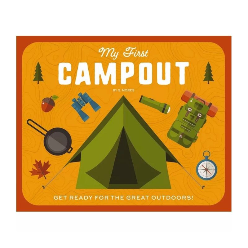 simon and schuster my first campout baby board book front cover 9781646433001