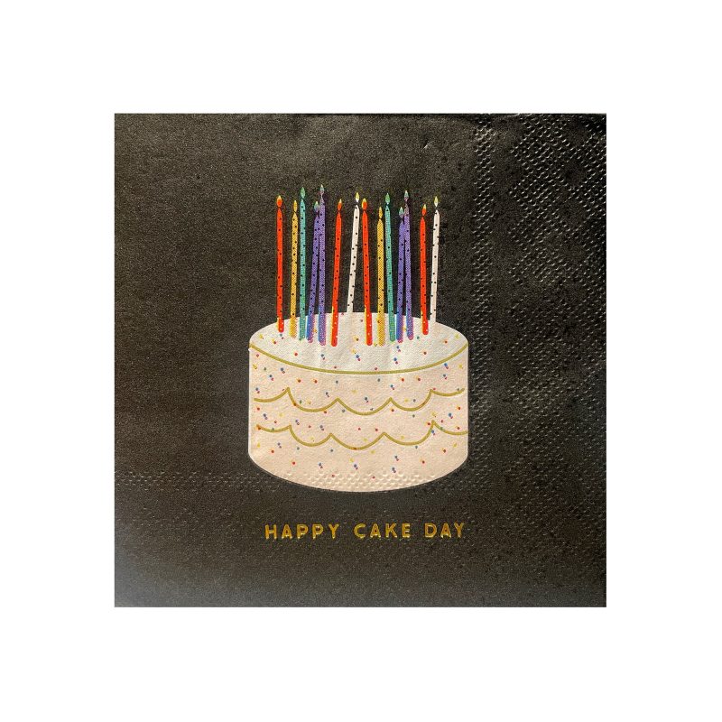 slant collections 10 05580 677 happy cake day square paper party beverage napkins