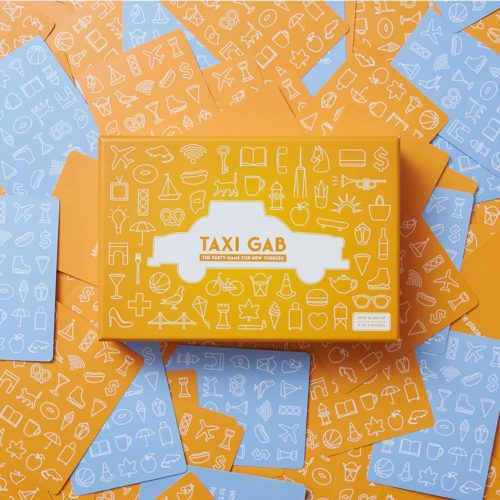 taxi gab card game box front on cards