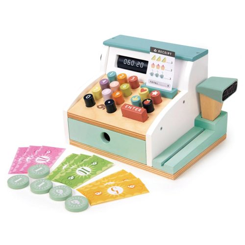 tender leaf toys TL8260 general stores till cash register with play money