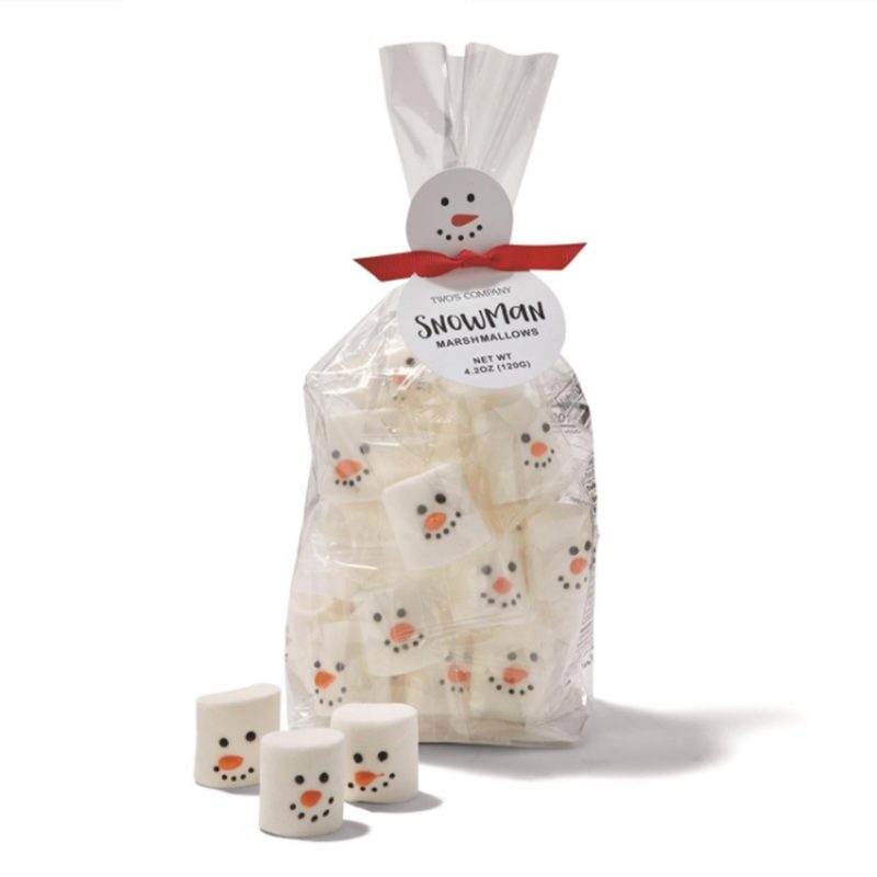 twos company snowman winter themed marshmallows in packaging